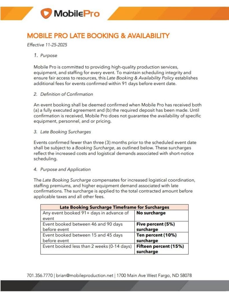 MOBILE PRO LATE BOOKING AVAILABILITY NEW